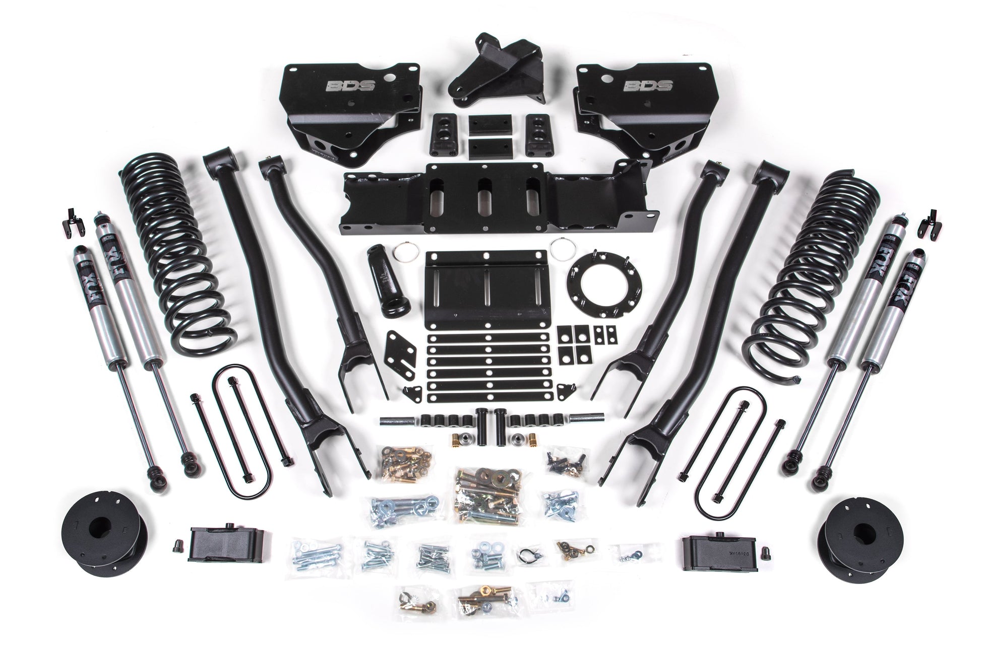 BDS Suspension 4 Inch Lift Kit w/ 4-Link | Ram 3500 w/ Rear Air Ride (19-24) 4WD | Diesel - Trucks R Us