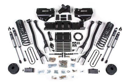 BDS Suspension 4 Inch Lift Kit w/ 4-Link | Ram 3500 w/ Rear Air Ride (19-24) 4WD | Gas - Trucks R Us