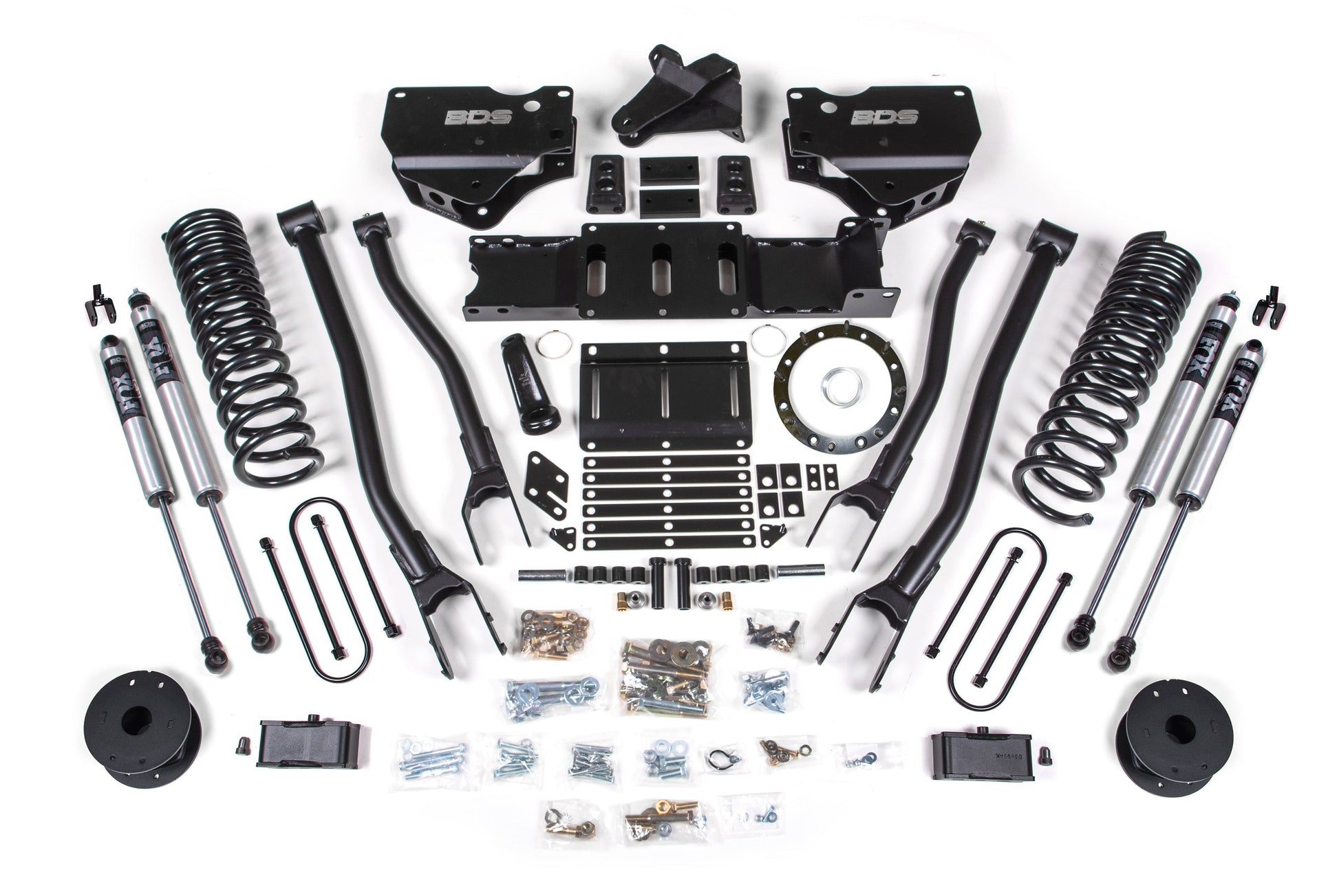 BDS Suspension 4 Inch Lift Kit w/ 4-Link | Ram 3500 w/ Rear Air Ride (19-24) 4WD | Diesel - Trucks R Us