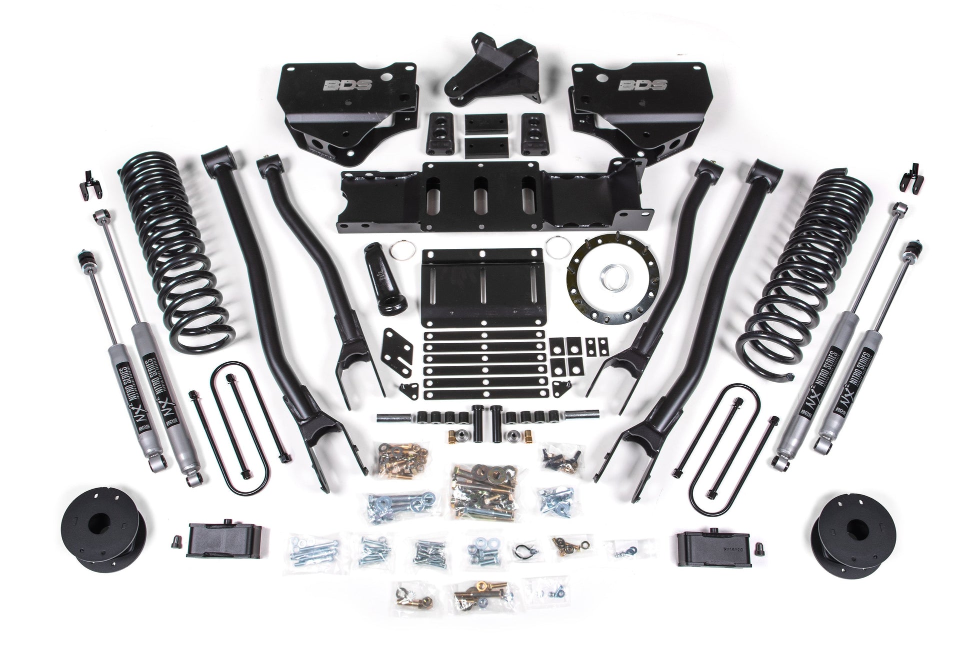 BDS Suspension 4 Inch Lift Kit w/ 4-Link | Ram 3500 w/ Rear Air Ride (19-24) 4WD | Diesel - Trucks R Us