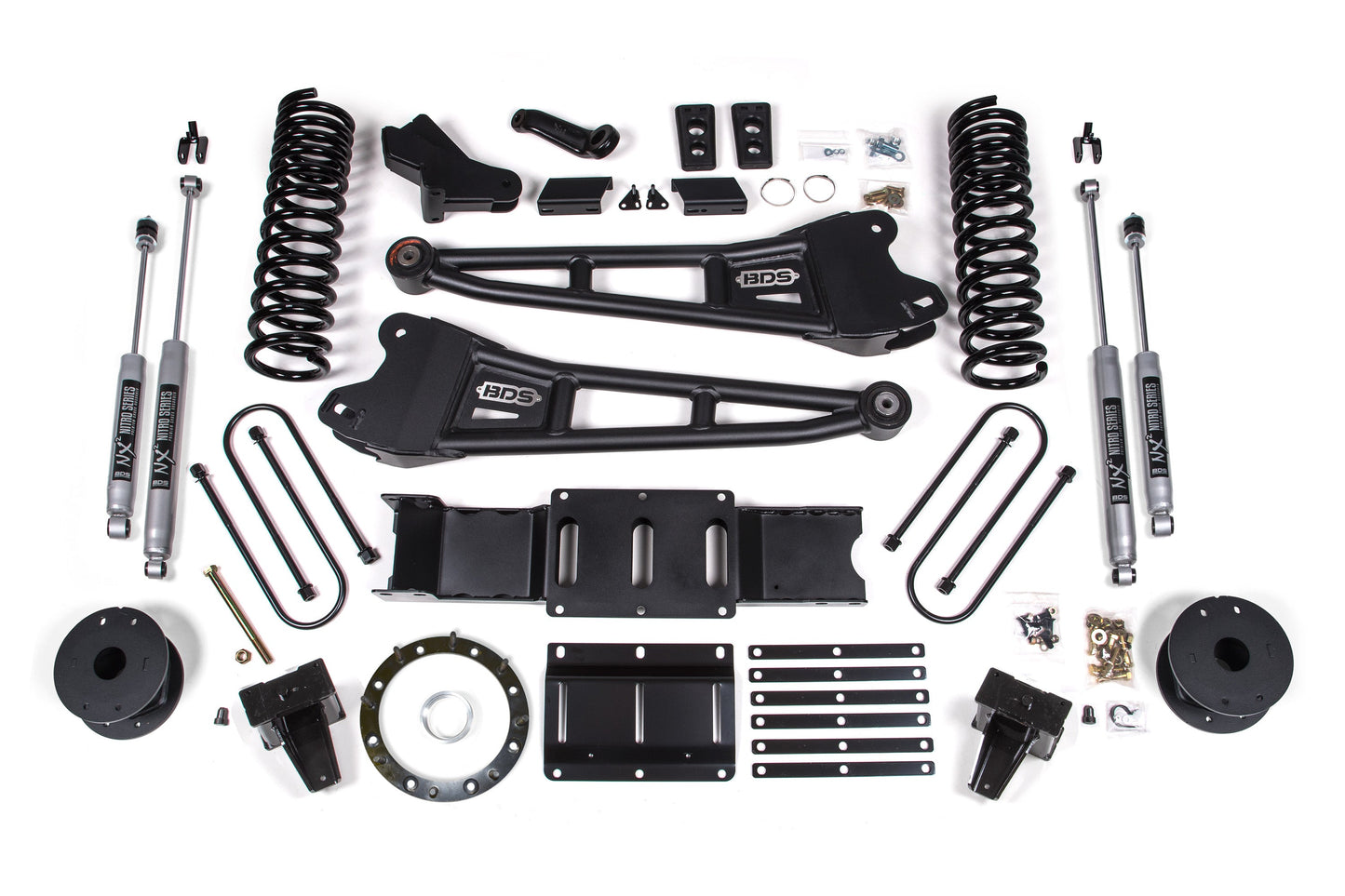 BDS Suspension 5.5 Inch Lift Kit w/ Radius Arm | Ram 3500 w/ Rear Air Ride (19-24) 4WD | Gas