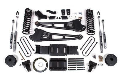 BDS Suspension 5.5 Inch Lift Kit w/ Radius Arm | Ram 3500 w/ Rear Air Ride (19-24) 4WD | Gas - Trucks R Us