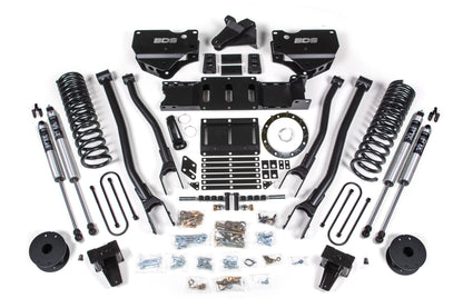BDS Suspension 6 Inch Lift Kit w/ 4-Link | Ram 3500 w/ Rear Air Ride (19-24) 4WD | Diesel - Trucks R Us