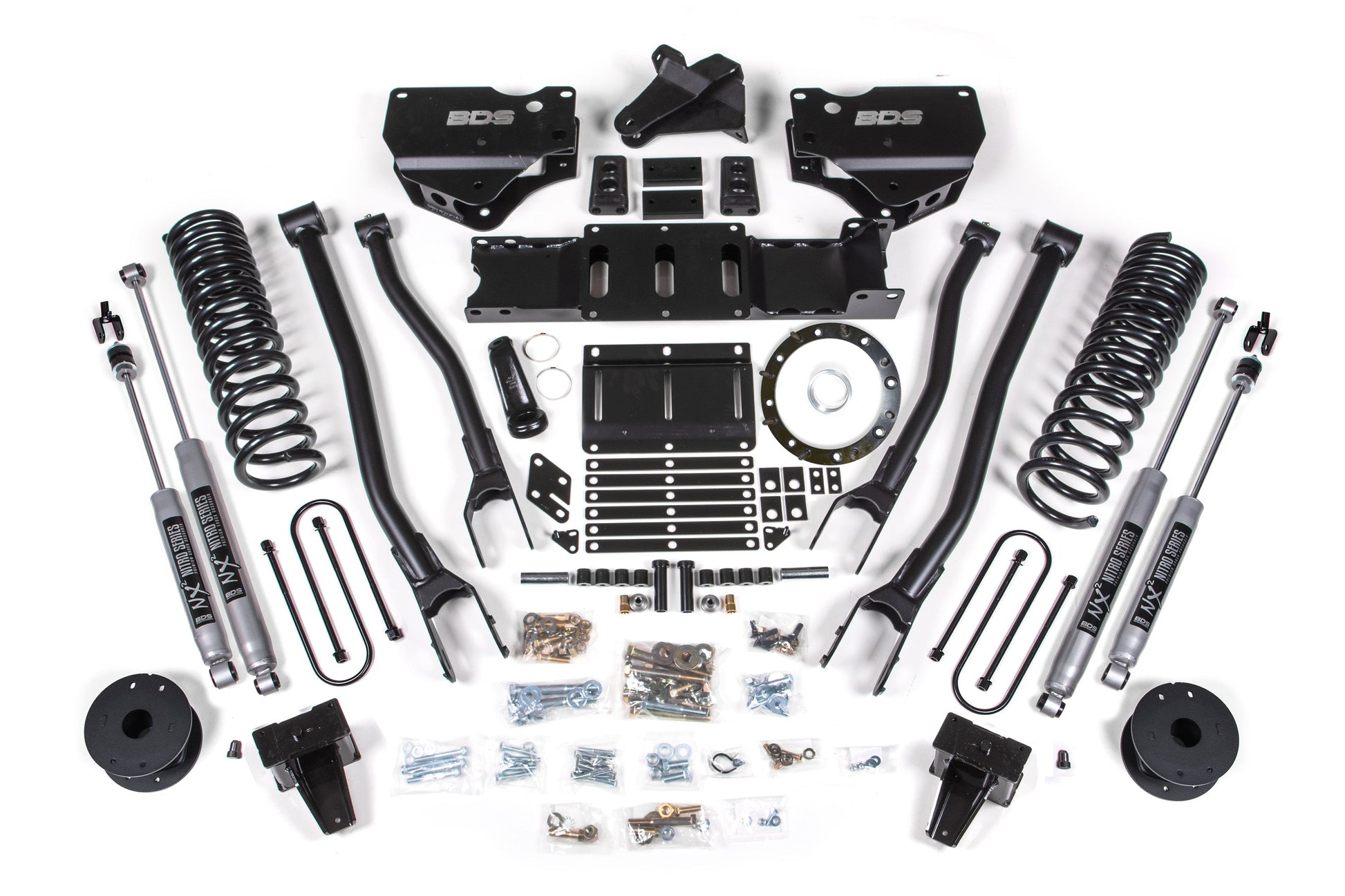 BDS Suspension 5.5 Inch Lift Kit w/ 4-Link | Ram 3500 w/ Rear Air Ride (19-24) 4WD | Gas - Trucks R Us