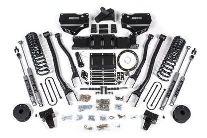 BDS Suspension 5.5 Inch Lift Kit w/ 4-Link | Ram 3500 w/ Rear Air Ride (19-24) 4WD | Gas - Trucks R Us