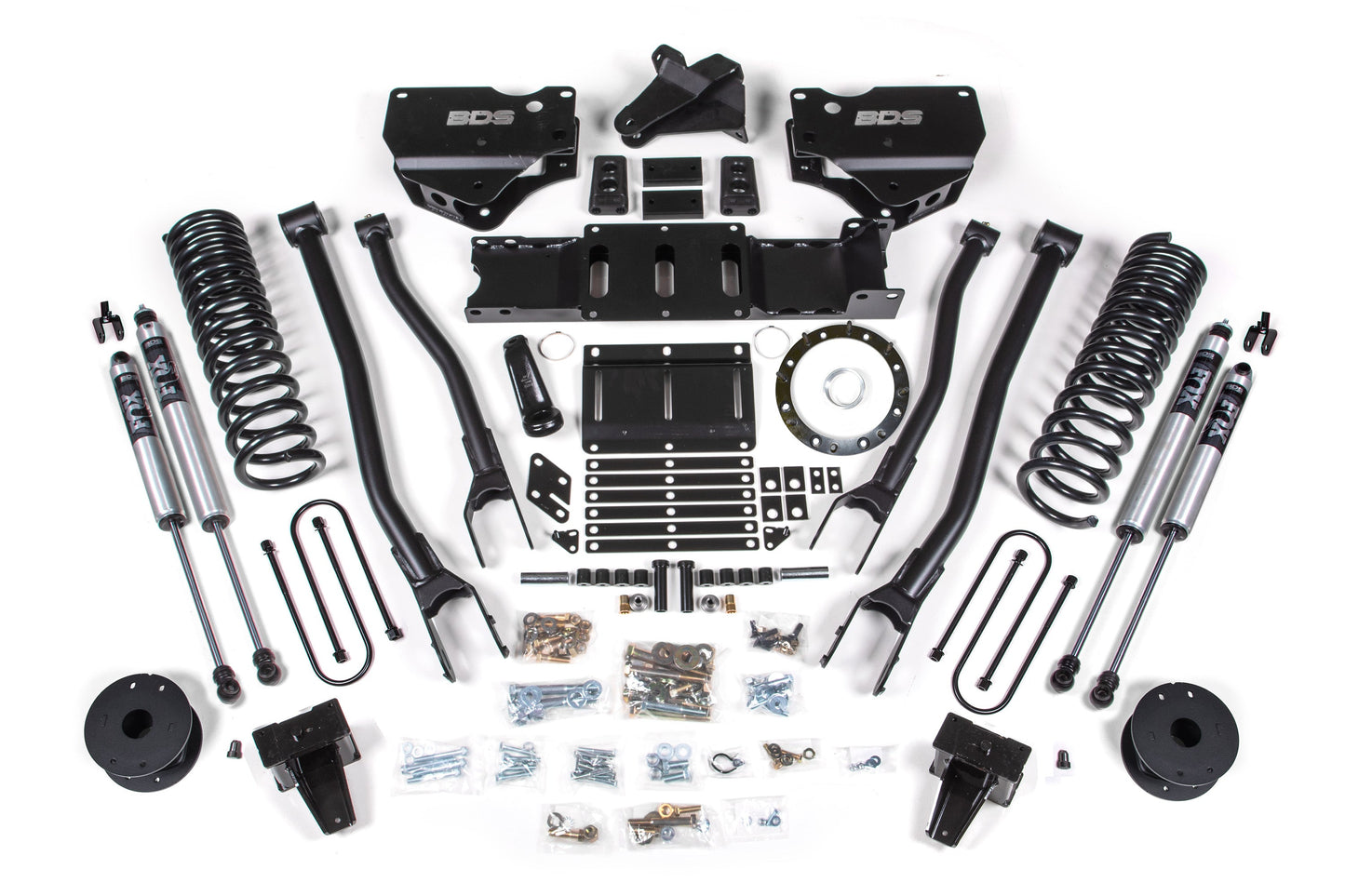BDS Suspension 6 Inch Lift Kit w/ 4-Link | Ram 3500 w/ Rear Air Ride (19-24) 4WD | Diesel