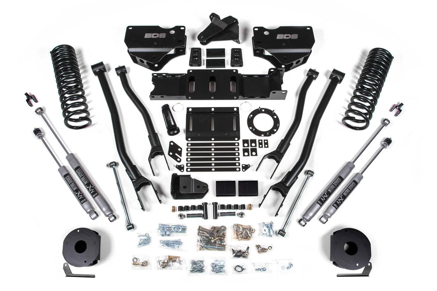 BDS Suspension 5.5 Inch Lift Kit w/ 4-Link | Ram 2500 w/ Rear Air Ride (19-24) 4WD | Gas - Trucks R Us