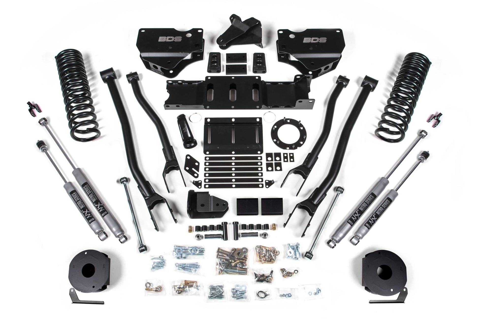 BDS Suspension 5.5 Inch Lift Kit w/ 4-Link | Ram 2500 w/ Rear Air Ride (19-24) 4WD | Gas - Trucks R Us