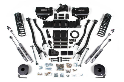BDS Suspension 5.5 Inch Lift Kit w/ 4-Link | Ram 2500 w/ Rear Air Ride (19-24) 4WD | Gas - Trucks R Us