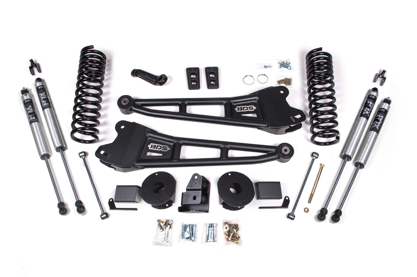 BDS Suspension 4 Inch Lift Kit w/ Radius Arm | Ram 2500 w/ Rear Air Ride (14-18) 4WD | Gas - Trucks R Us