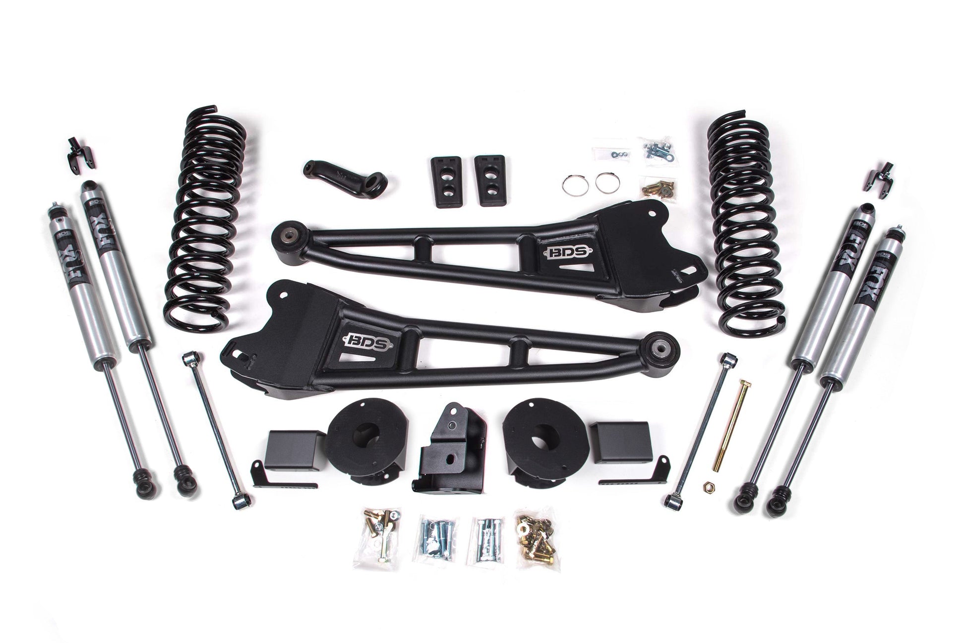 BDS Suspension 4 Inch Lift Kit w/ Radius Arm | Ram 2500 w/ Rear Air Ride (14-18) 4WD | Diesel - Trucks R Us