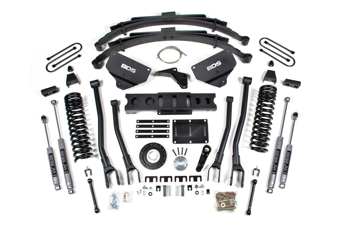 BDS Suspension 8 Inch Lift Kit w/ 4-Link | Ram 3500 (13-18) 4WD | Diesel