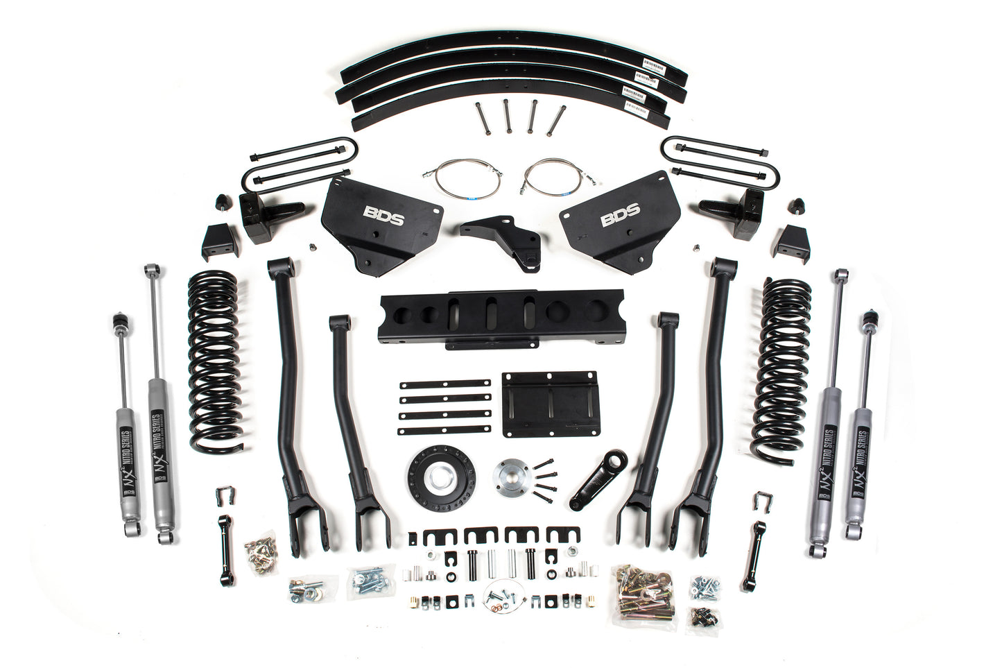 BDS Suspension 8 Inch Lift Kit w/ 4-Link | Ram 3500 (13-18) 4WD | Diesel