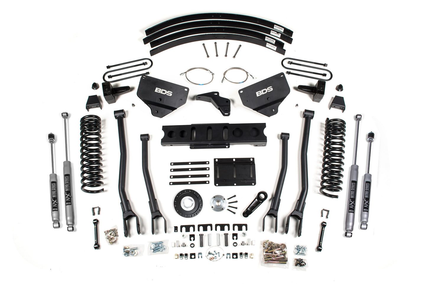 BDS Suspension 8 Inch Lift Kit w/ 4-Link | Ram 3500 (13-18) 4WD | Diesel