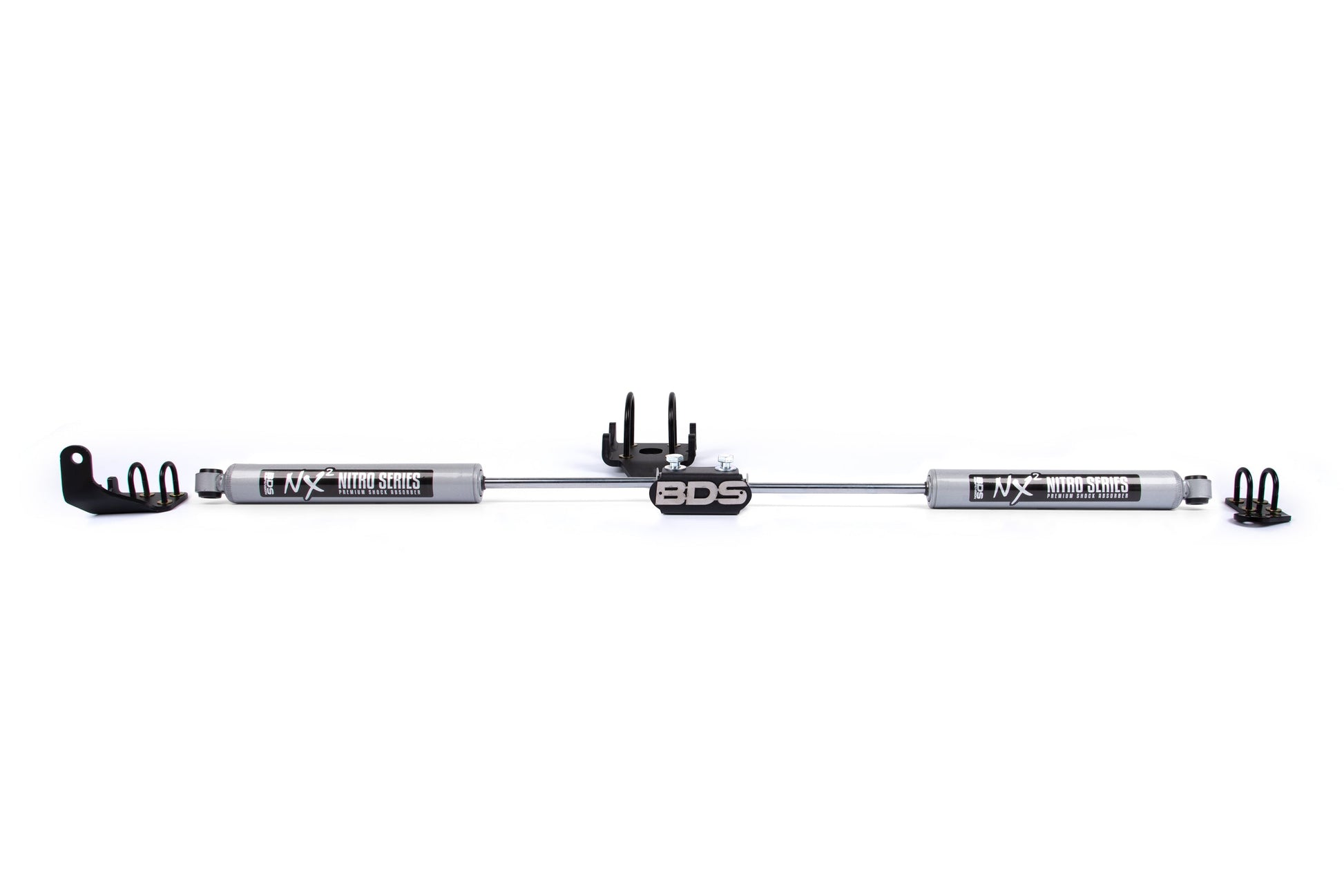 BDS Suspension Dual Steering Stabilizer Kit w/ NX2 Shocks | Dodge Ram 1500 (94-01) and 2500/3500 Y-Style (94-08) 4WD - Trucks R Us