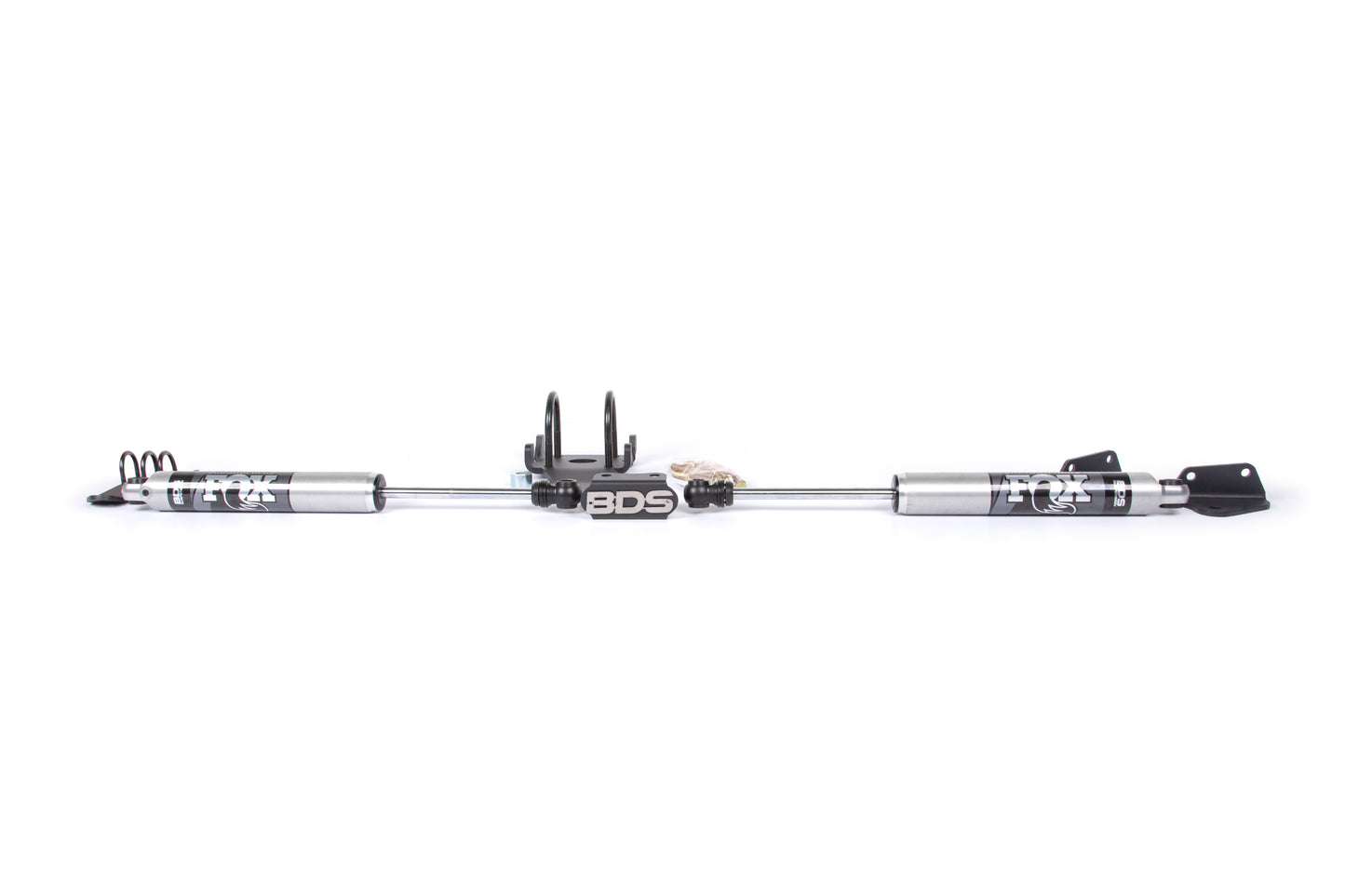 BDS Suspension Dual Steering Stabilizer Kit w/ FOX 2.0 Performance Shocks | T-Style Steering | Dodge Ram 2500 (08-13) and 2500 (08-12) 4WD