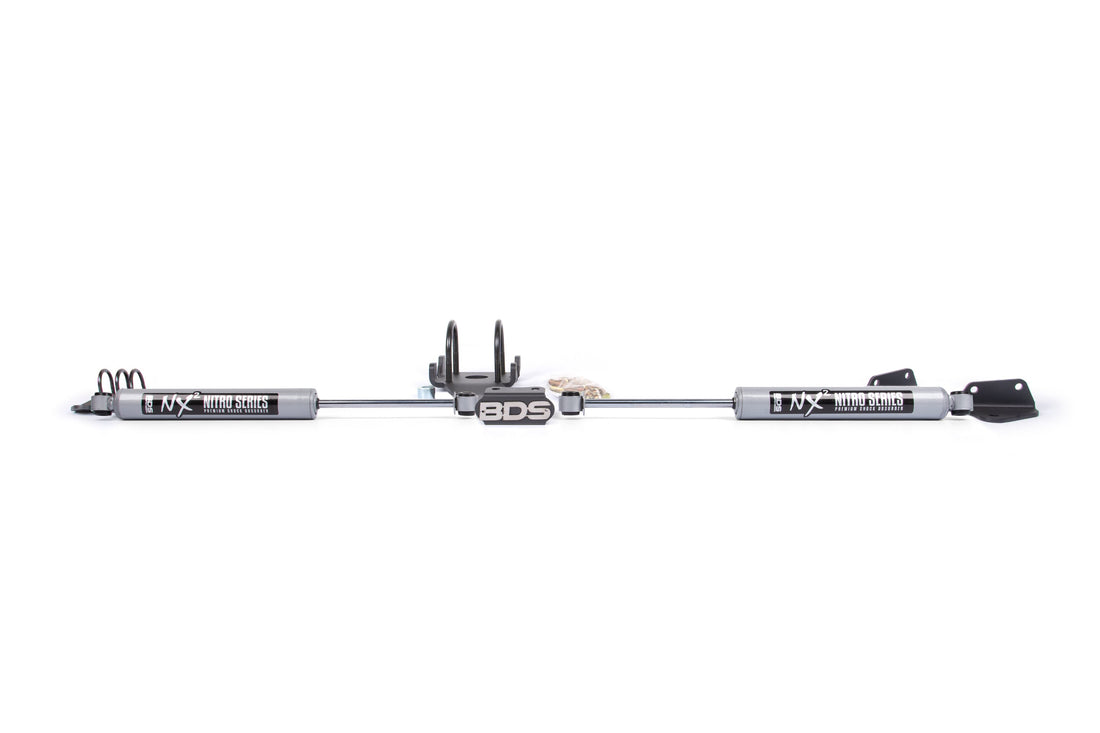 BDS Suspension Dual Steering Stabilizer Kit w/ NX2 Shocks | Dodge Ram 2500/3500 (09-13) 4WD | T-Style Steering - Trucks R Us