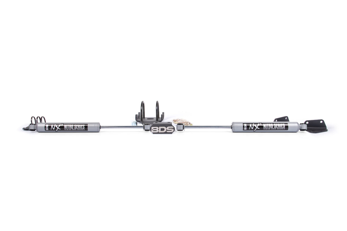 BDS Suspension Dual Steering Stabilizer Kit w/ NX2 Shocks | Dodge Ram 2500/3500 (09-13) 4WD | T-Style Steering - Trucks R Us
