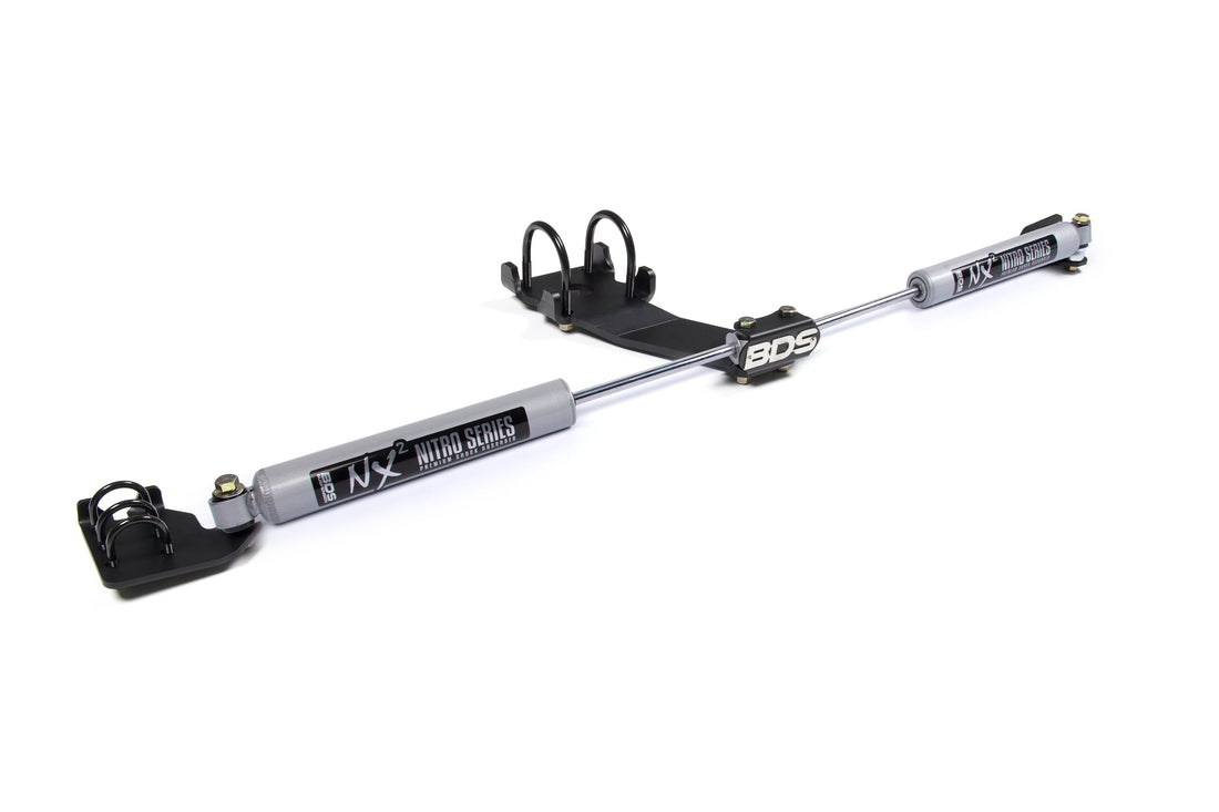 BDS Suspension Dual Steering Stabilizer Kit w/ NX2 Shocks | Dodge Ram 2500/3500 (09-13) 4WD | T-Style Steering - Trucks R Us
