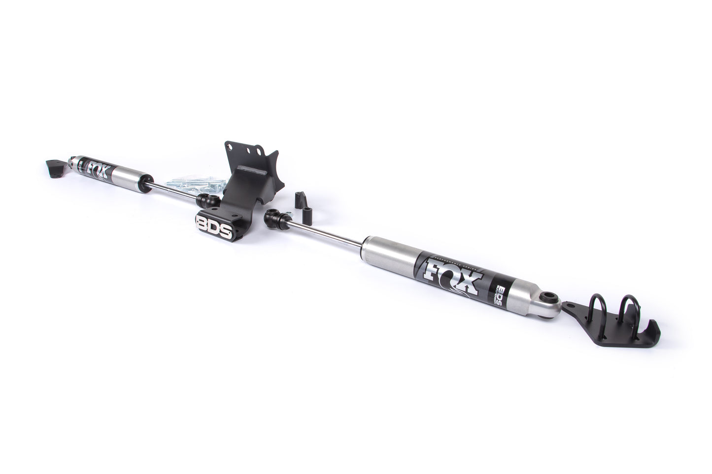 BDS Suspension Dual Steering Stabilizer Kit w/ FOX 2.0 Performance Shocks | T-Style Steering | Ram 2500 (19-26) and 3500 (19-24) 4WD