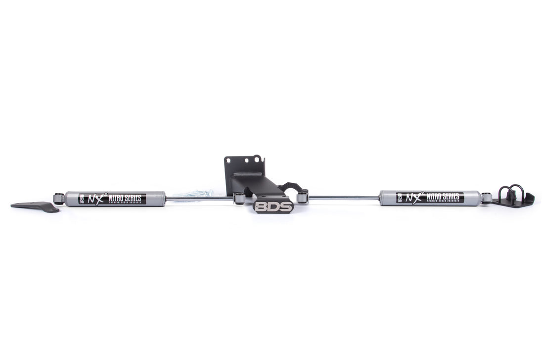 BDS Suspension Dual Steering Stabilizer Kit w/ NX2 Shocks | T-Style Steering | Ram 2500 (19-26) and 3500 (19-24) 4WD