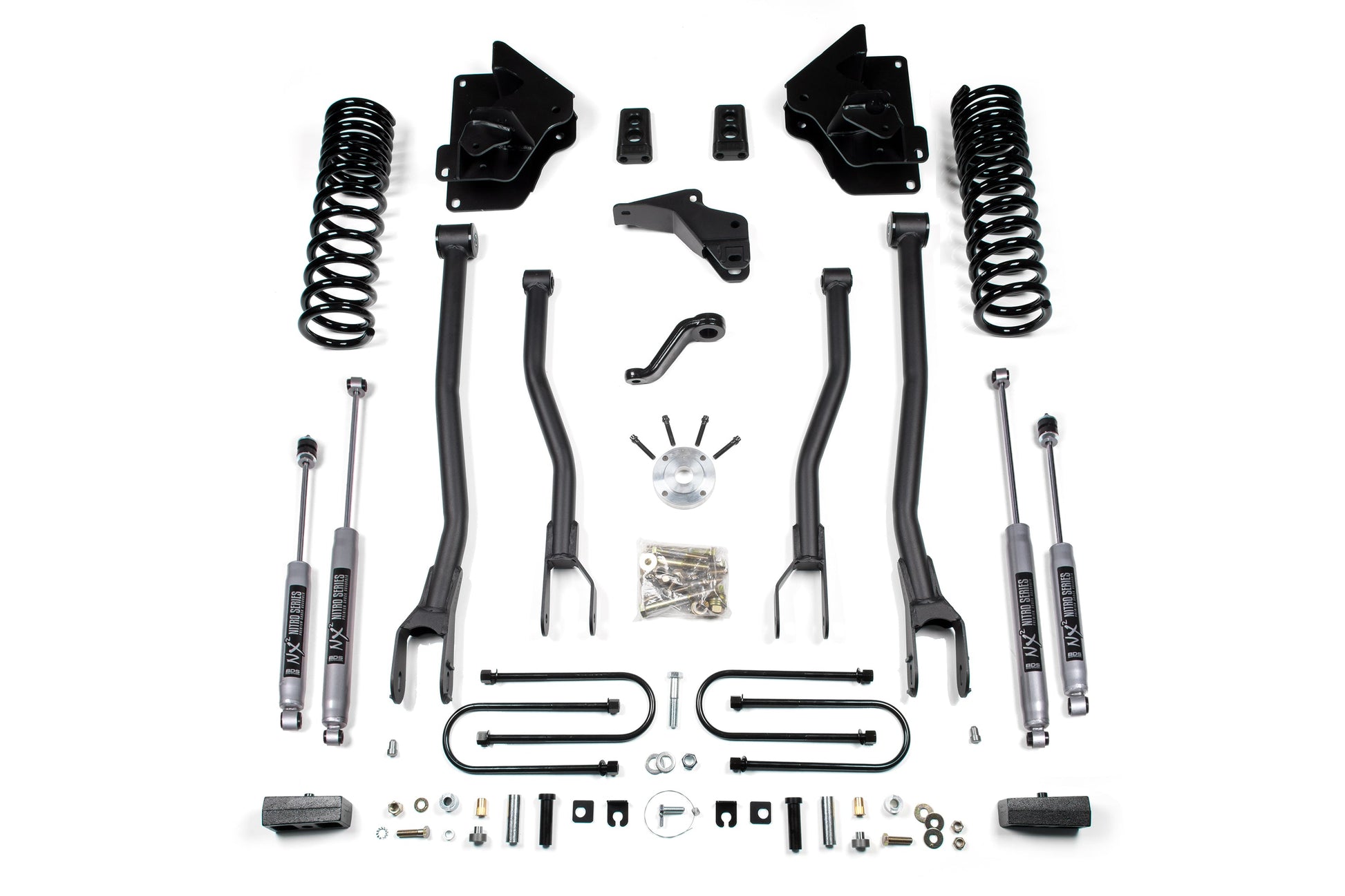 BDS Suspension 4 Inch Lift Kit w/ 4-Link | Ram 3500 (13-18) 4WD | Gas - Trucks R Us