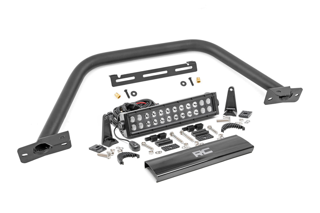 Rough Country Safari Bar | Ford Bronco 4WD (2021-2026) - 12" Dual Row Black Series