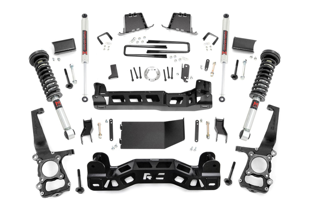 Rough Country 6 Inch Lift Kit | Ford F-150 4WD (2011-2013) - M1 Struts w/M1 Rear Shocks