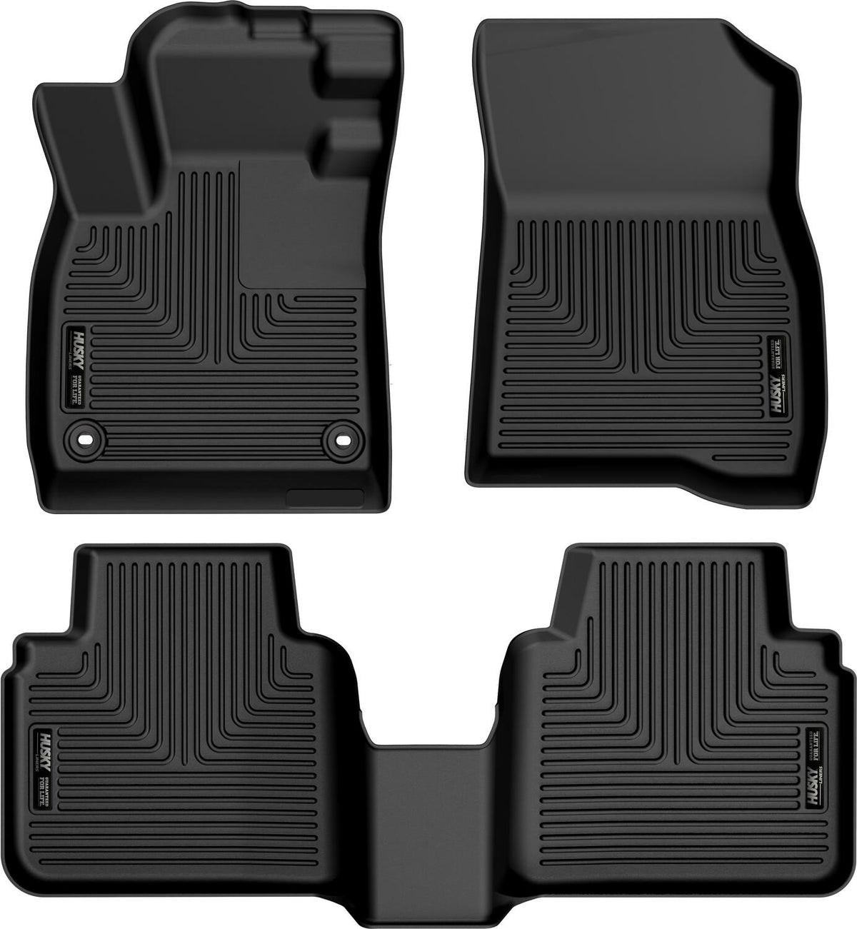 Husky Liners WeatherBeater Front & Second Seat Floor Liners - 3 Piece Fits 2023-2026 Honda Accord