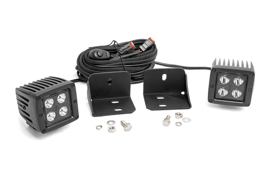 Rough Country LED Cube Light Kit | Can-Am Defender HD5/HD8/HD9/HD10
