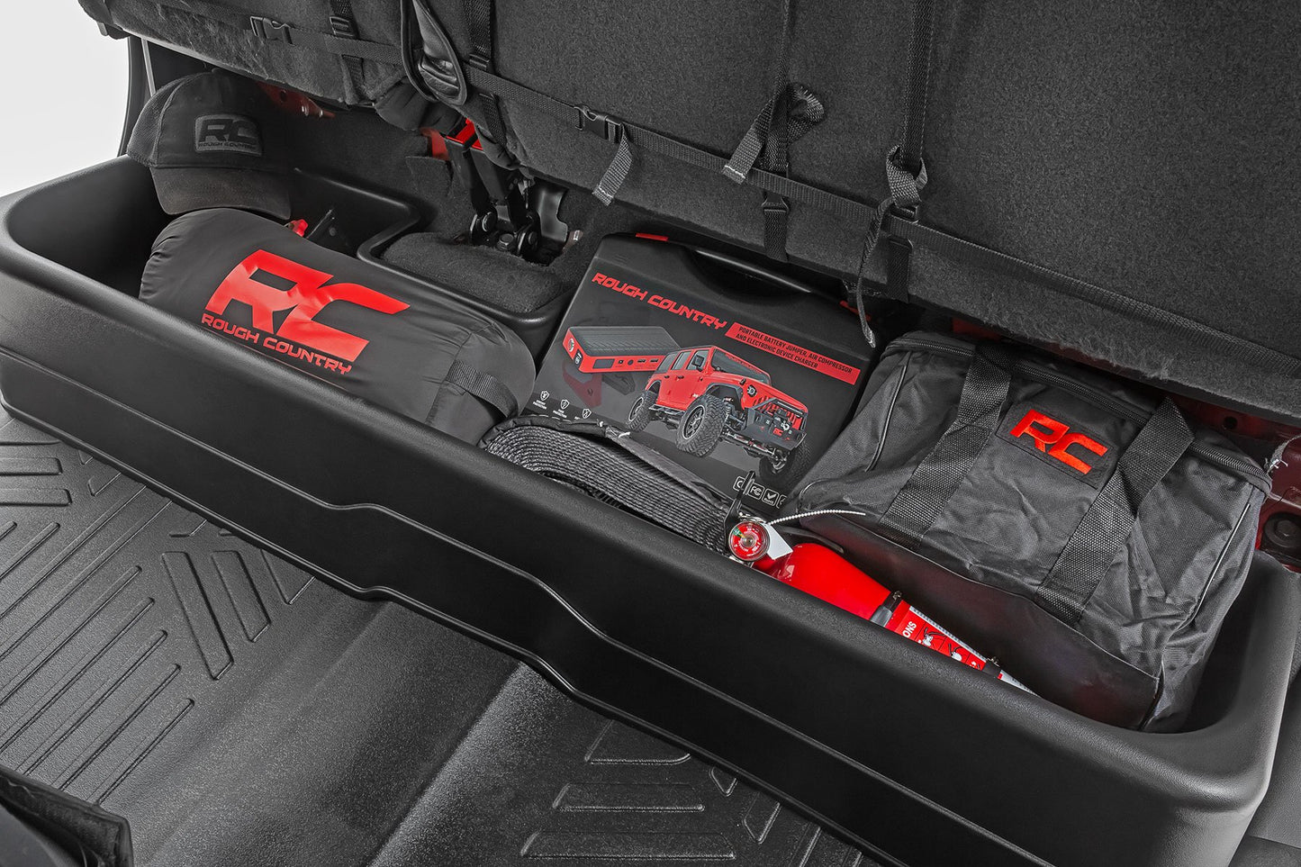 Rough Country (RC09051A) Under Seat Storage | Crew Cab | Chevy/GMC 1500/2500HD/3500HD (19-24)