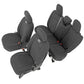 Rough Country Seat Covers | Jeep Wrangler Unlimited 4WD (2018-2026) - 4-Door Models w/ Rear Arm Rest