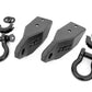 Rough Country Tow Hook Brackets | Toyota Tundra 2WD/4WD (2007-2021) - W/ Standard D-Ring & Rubber Isolators / Without Bull Bar Support