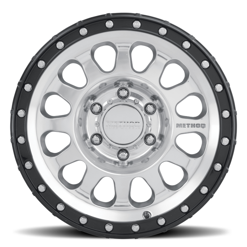 Method Race Wheels MR315 | 18x9 | +18mm (5.75" BS) | 8x170 Bolt Pattern - Polished - Gloss Black Lip