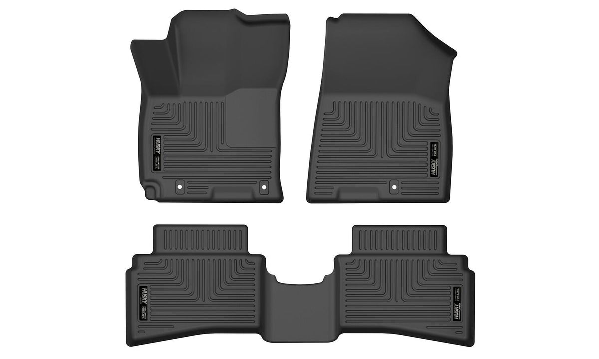 Husky Liners WeatherBeater Front & Second Seat Floor Liners - 3 Piece Fits 2020-2025 Hyundai Venue