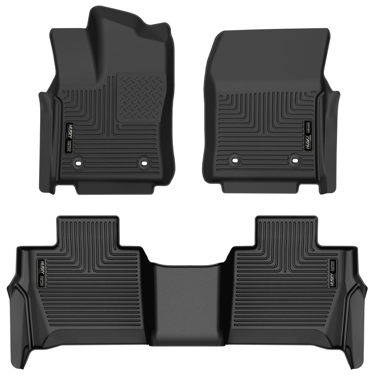 Husky Liners WeatherBeater Front & Second Seat Floor Liners - 3 Piece 95281
