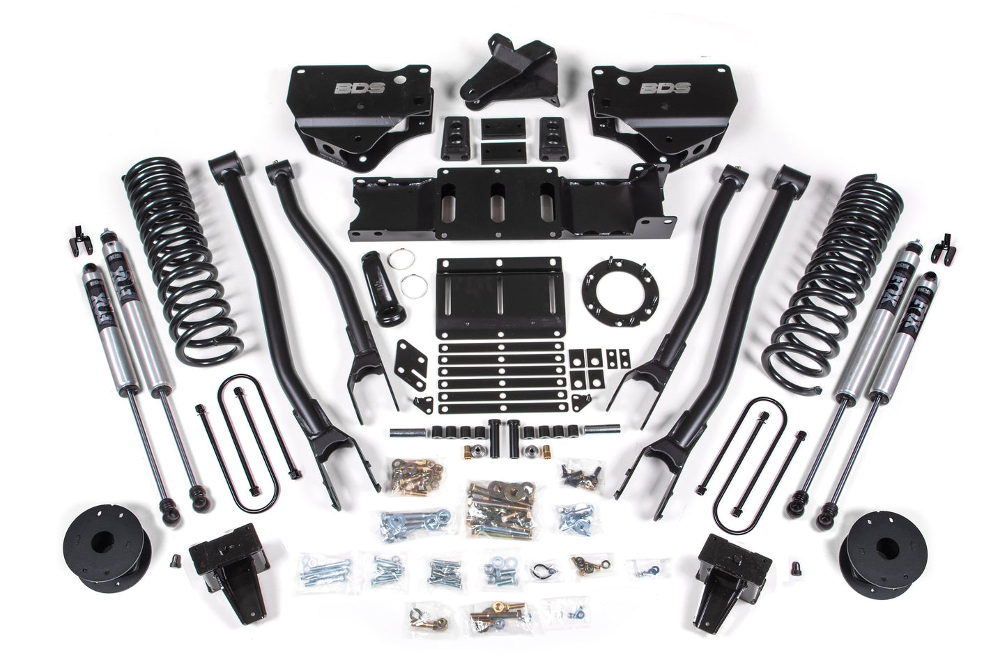 BDS Suspension 5.5 Inch Lift Kit w/ 4-Link | Ram 3500 w/ Rear Air Ride (19-24) 4WD | Gas