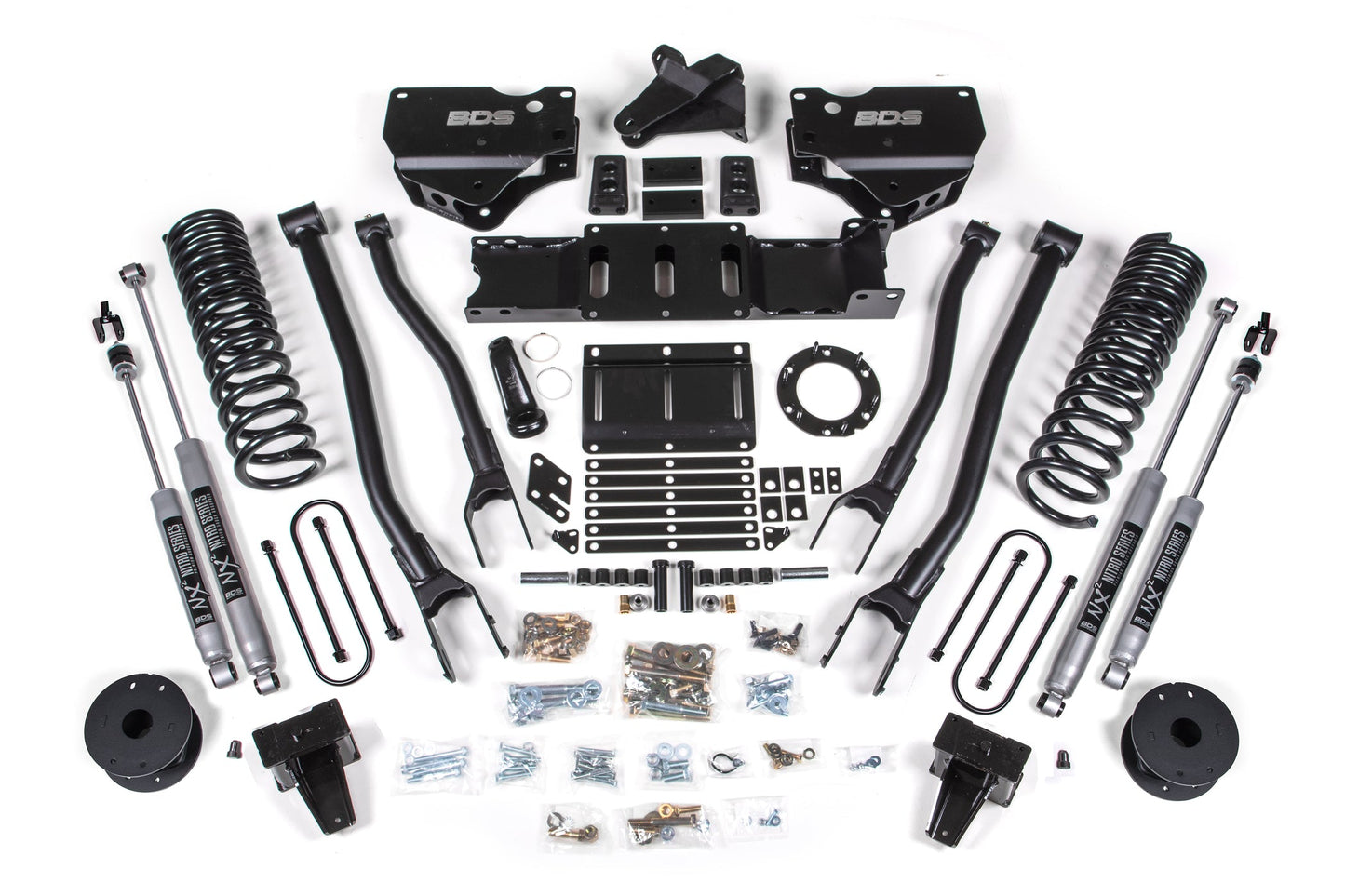 BDS Suspension 5.5 Inch Lift Kit w/ 4-Link | Ram 3500 w/ Rear Air Ride (19-24) 4WD | Gas