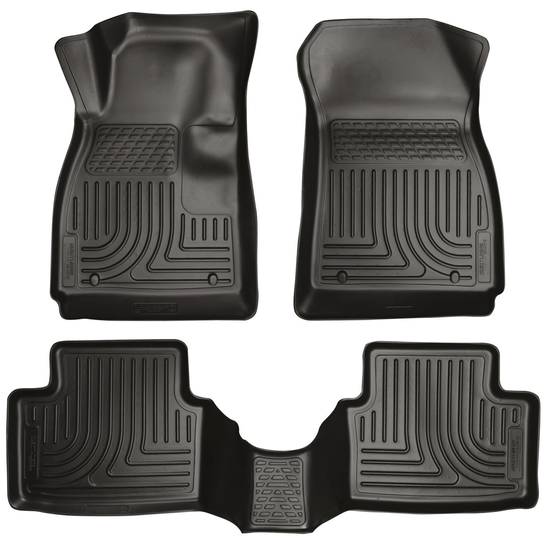 Husky Liners WeatherBeater Front & Second Seat Floor Liners - 3 Piece Fits 2012-2020 Chevy Sonic