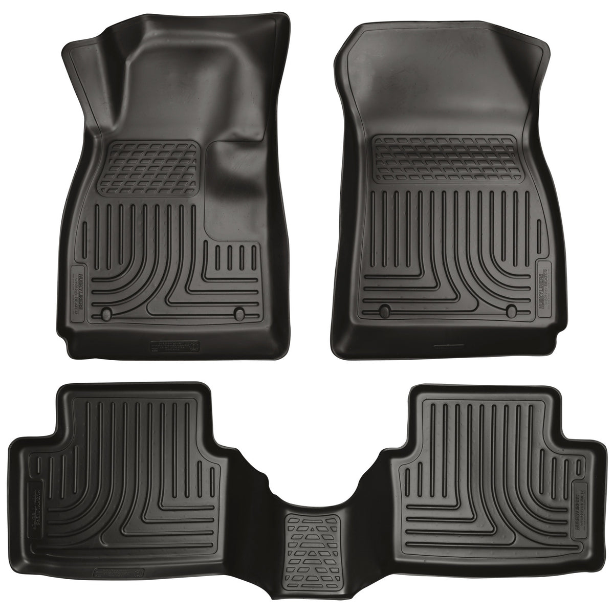 Husky Liners WeatherBeater Front & Second Seat Floor Liners - 3 Piece Fits 2012-2020 Chevy Sonic