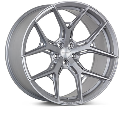Vossen HF-5 Wheel | 19x9 | +28mm | 5x112 Bolt Pattern - Satin Silver