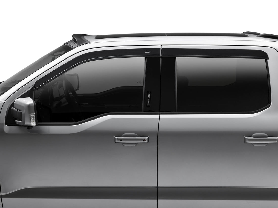 Husky Liners Low Profile Ventvisor Fits 2015-2026 Ford F150, 2017-2026 F150 Raptor, F250/F350/F450, 2022-2026 F150 Lightning