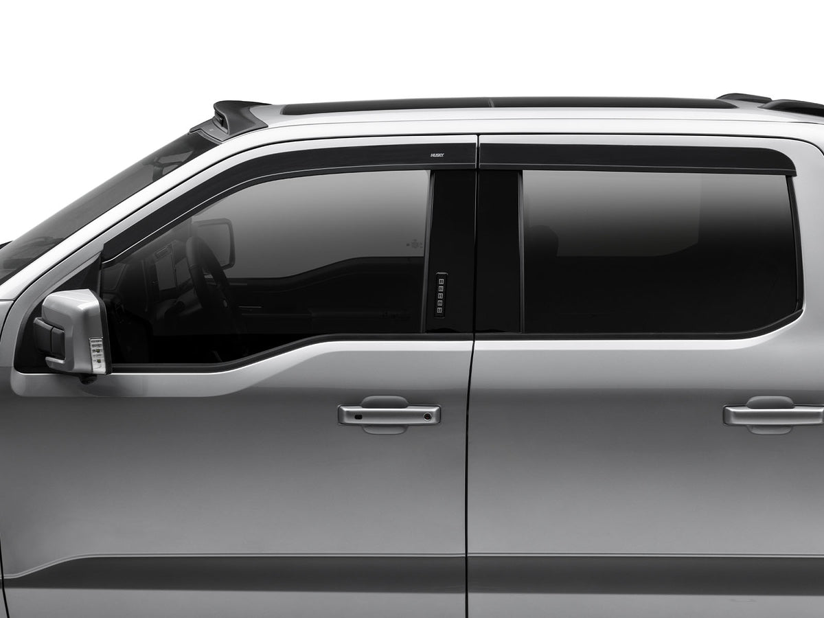 Husky Liners Low Profile Ventvisor Fits 2015-2026 Ford F150, 2017-2026 F150 Raptor, F250/F350/F450, 2022-2026 F150 Lightning