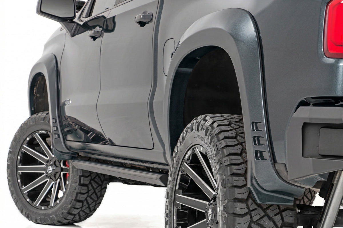 Rough Country SF1 Fender Flares | Chevy Silverado 1500 2WD/4WD (2019-2026 & Refresh) - G6M | Dark Ash