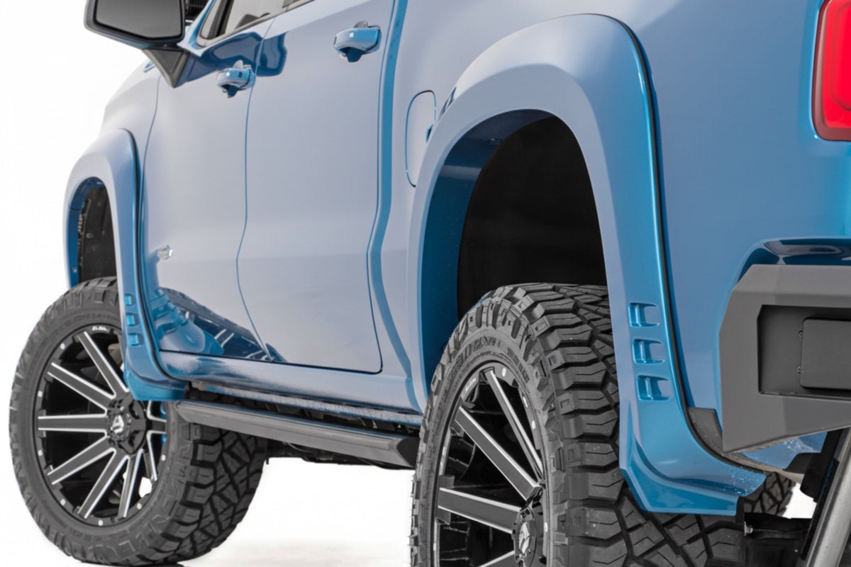 Rough Country SF1 Fender Flares | Chevy Silverado 1500 2WD/4WD (2019-2026 & Refresh) - GLT | Glacier Blue