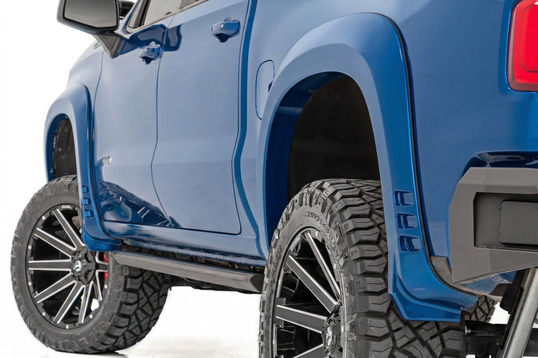 Rough Country SF1 Fender Flares | Chevy Silverado 1500 2WD/4WD (2019-2026 & Refresh) - GJV | Riptide Blue