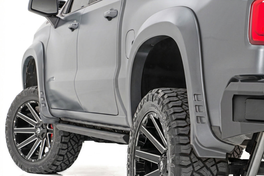 Rough Country SF1 Fender Flares | Chevy Silverado 1500 2WD/4WD (2019-2026 & Refresh) - G9K | Satin Steel