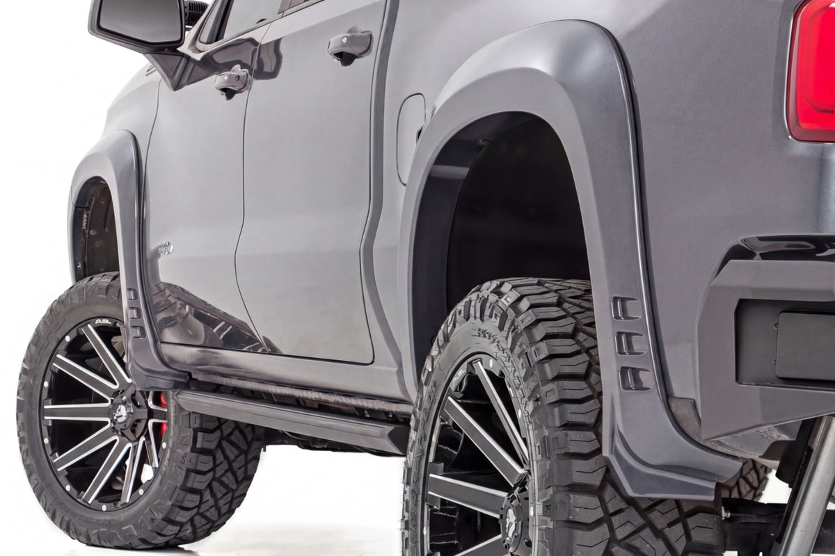 Rough Country SF1 Fender Flares | Chevy Silverado 1500 2WD/4WD (2019-2026 & Refresh) - GXD | Sterling Gray Metallic