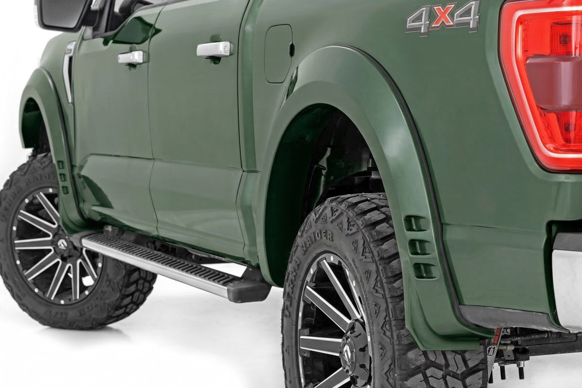 Rough Country SF1 Fender Flares | Ford F-150 2WD/4WD (2021-2026) - DB | Shelter Green