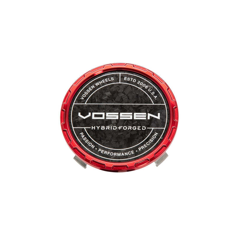 Vossen HF Carbon Billet Sport Cap 2.0 - Large (VHFL) - Transparent Red - Forged (Gloss)